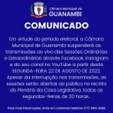 CÂMARA SUSPENDERÁ AS TRANSMISSÕES DAS SESSÕES