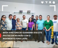 MESA DIRETORA DE GUANAMBI DISCUTE PAUTAS EM REUNIÃO COM O MOVIMENTO FORA LIXÃO