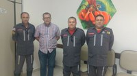 Presidente da Câmara recebe oficiais do Corpo de Bombeiros